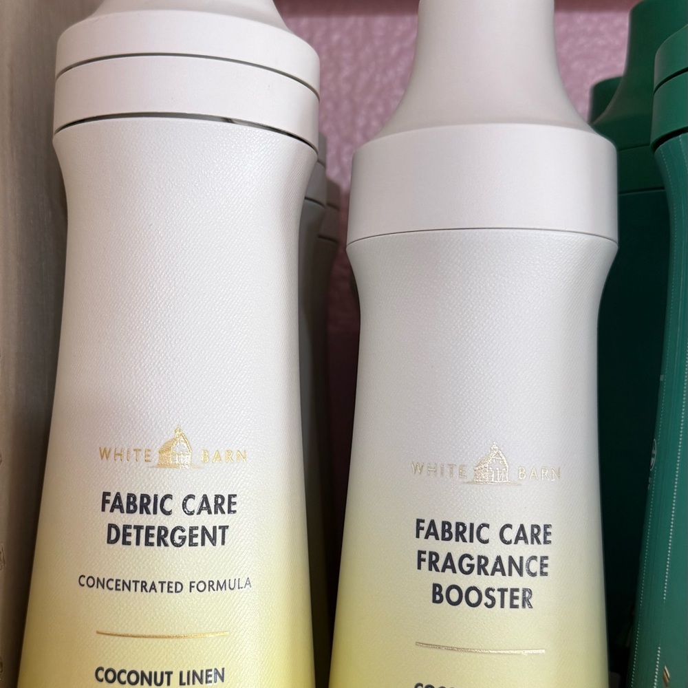 White Barn Coconut Linen Fabric Care Set detergent/ booster